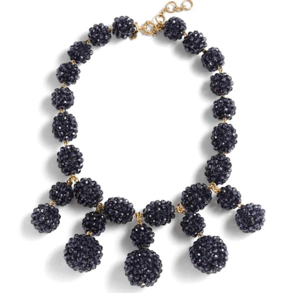 ⚓️SALE ⚓️J.CREW , Candy Ball Necklace, BlackBerry